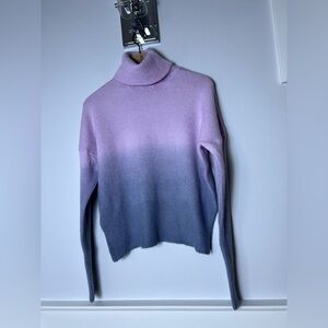 Elegant Ombre Turtleneck Sweater